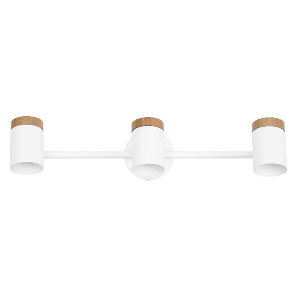 LED Spot Stamp 3xGU10 White and Wood - , изображение 3