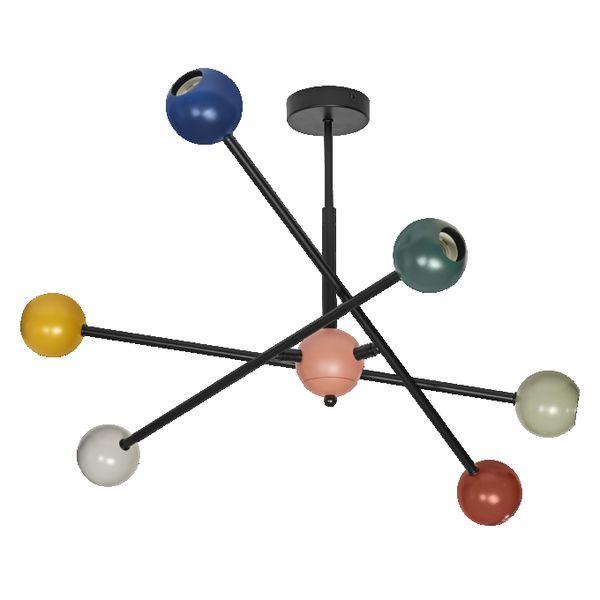 Decor Bubble Pendant 6XE27 Multicolor - 