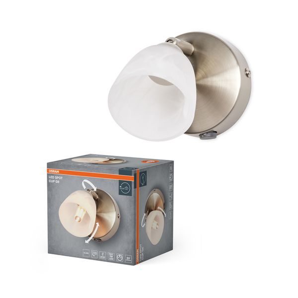 LED Spot Cup 1xG9 Brushed Nickel - , изображение 2