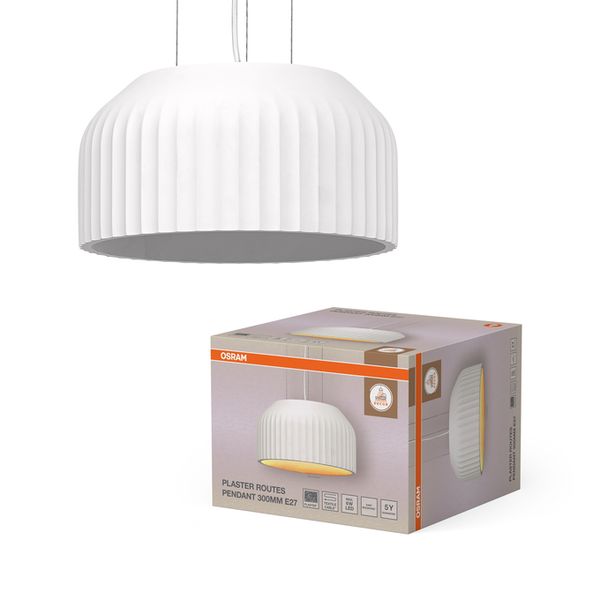 Decor Plaster Routes Pendant 300 1XE27 White - , изображение 2