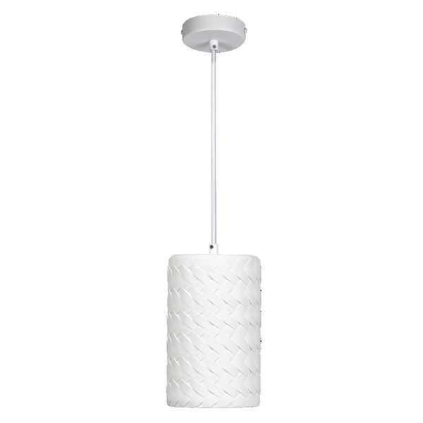 Decor Plaster Tube Pendant E27 White - , изображение 3