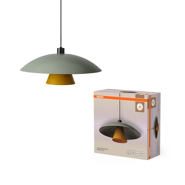 Decor Flying Mushroom Pendant E27 Green - , изображение 2