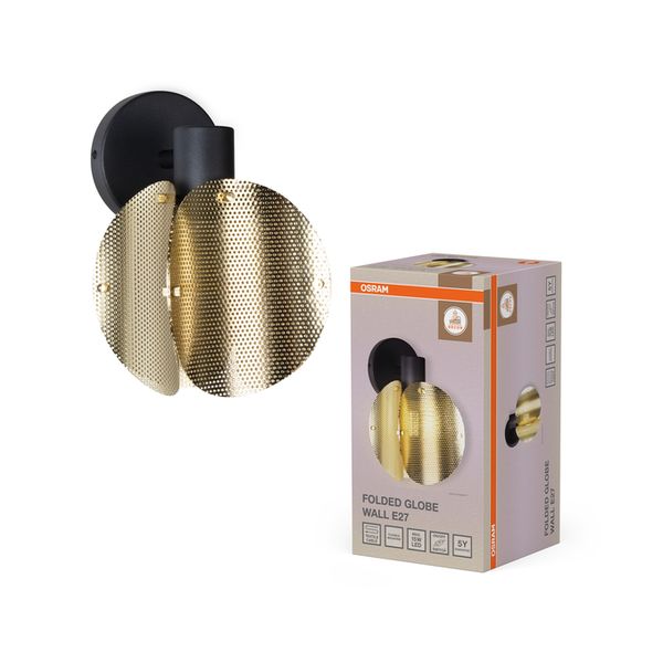 Decor Folded Globe Wall E27 Gold - , изображение 2