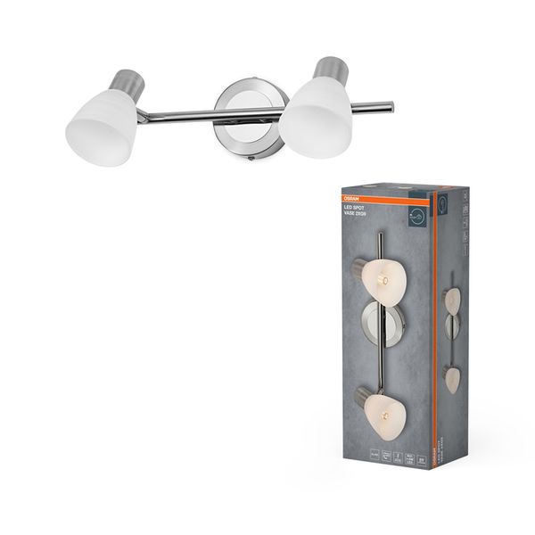 LED Spot Vase 2xG9 Brushed Nickel - , изображение 3