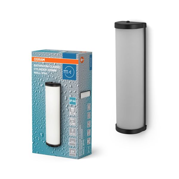 Bathroom Wall 320mm E14 Black - , изображение 2