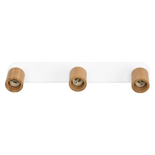 LED Spot Brick 3xGU10 White and Wood - , изображение 3