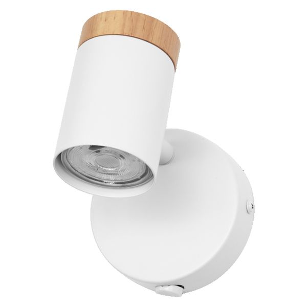 LED Spot Stamp 1xGU10 White and Wood - , изображение 4