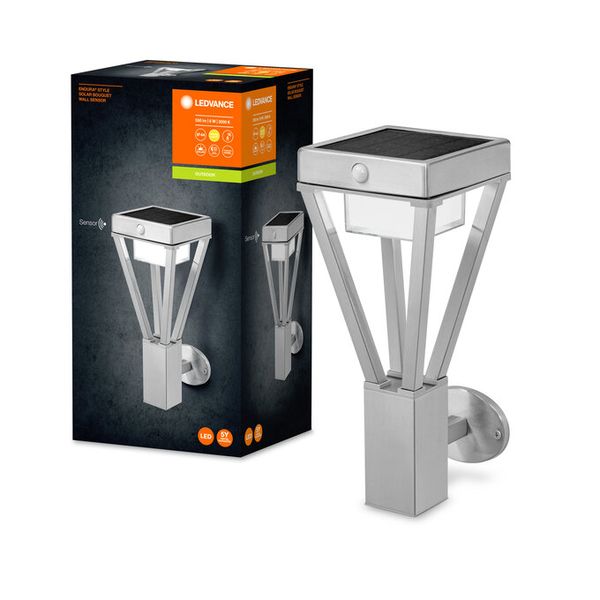 ENDURA Style Solar Bouquet Wall Sensor 6W Stainless Steel - , изображение 3