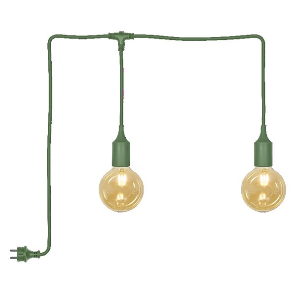 ENDURA® Decor Portable Pendant 6m 2X2.5W 824 Plug E27 Green - , изображение 4