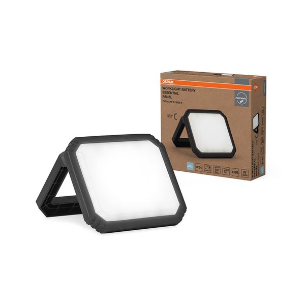 Worklight Essential Battery Panel 10W 865 Black - , изображение 2
