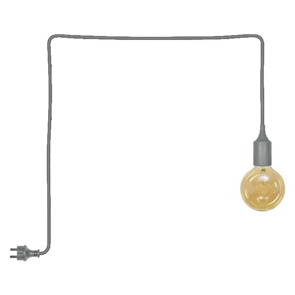 ENDURA® Decor Portable Pendant 5m 2.5W 824 Plug E27 Grey - 