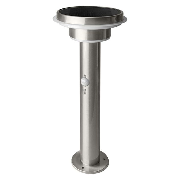 ENDURA Style Solar 40cm Post Sensor Double Circle 6W Stainless Steel - 