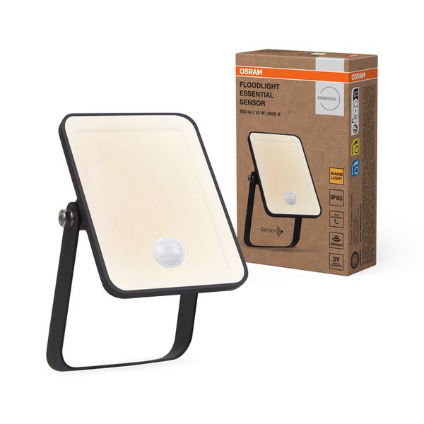 Floodlight Essential Sensor 10W 3000K - , изображение 5