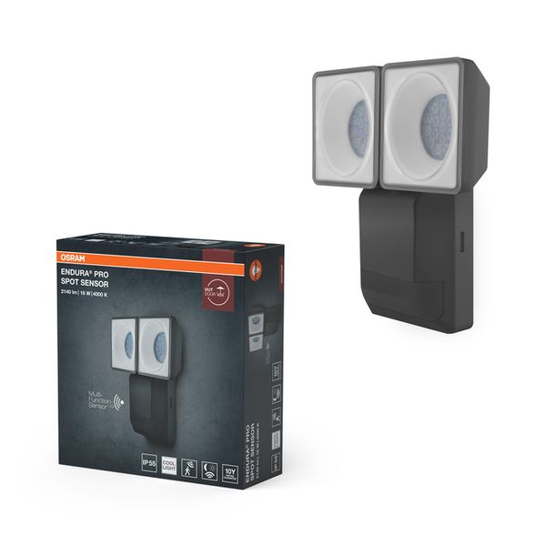ENDURA PRO Spot Sensor 16W 4000K IP55 Dark Gray - , изображение 3