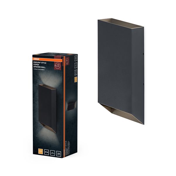 ENDURA® Style Copen Updown Wall 10W IP54 Dark Grey - , изображение 2