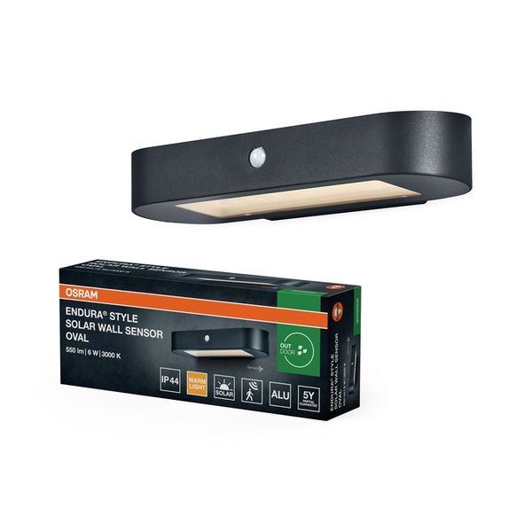 ENDURA Style Solar Oval Wall Sensor 6W 3000K - , изображение 2