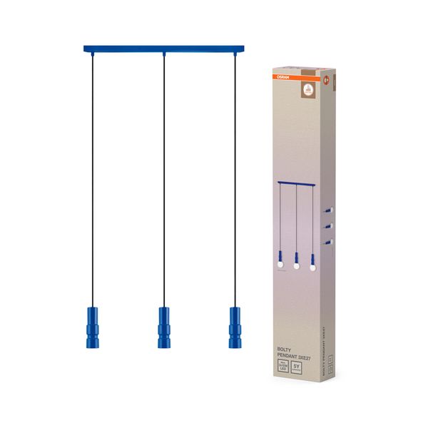 Decor Bolty Pendant 3xE27 Blue - , изображение 4