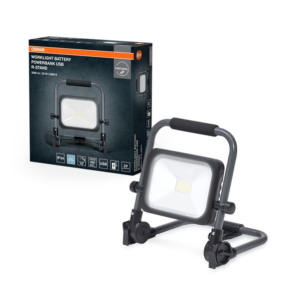 LED WORKLIGHT VALUE BATTERY R-STAND 20W 865 - , изображение 2