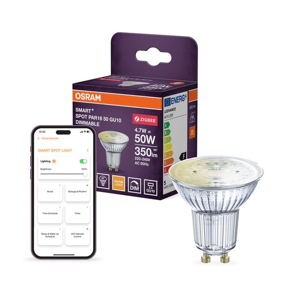 SMART+ ZIGBEE Dimmable Spot PAR16 50 45° 4.7W GU10 - , изображение 5