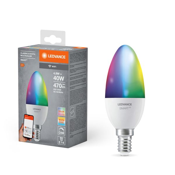SMART WIFI B40 4,9W 230V RGBW FR E14 SINGLE PACK - , изображение 4