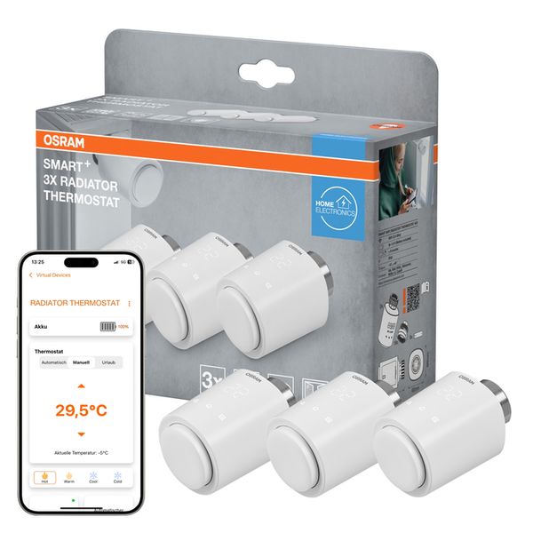 SMART+ WIFI Radiator Thermostat White Triple Pack - , изображение 7