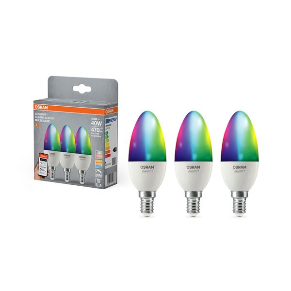 SMART+ MATTER Multicolor Classic B40 4.9W E14 Triple Pack - , изображение 5