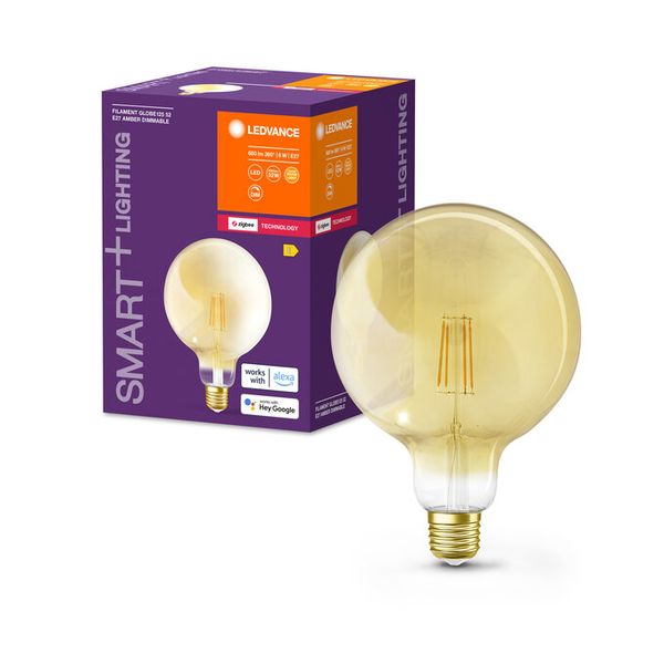 SMART ZB Filament Globe 52 DIM 6W 824 230V Gold E27 - , изображение 7