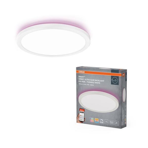 SMART+ Wifi Orbis Ultra Slim Backlight 235mm White RGB + TW - , изображение 3