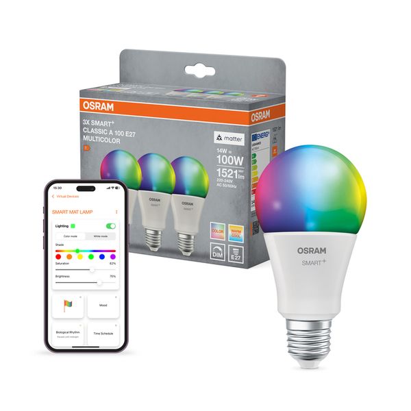 SMART+ MATTER Multicolor Classic A100 14W E27 Triple Pack - , изображение 7