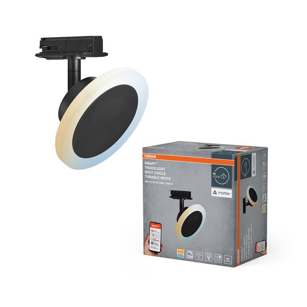 SMART+ MATTER Tracklight Circle Black Tunable White - , изображение 3