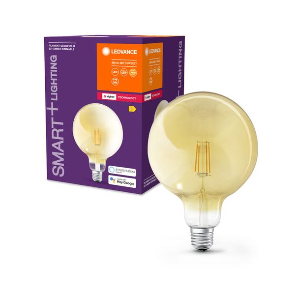 SMART ZB Filament Globe 52 DIM 6W 824 230V Gold E27 - , изображение 4