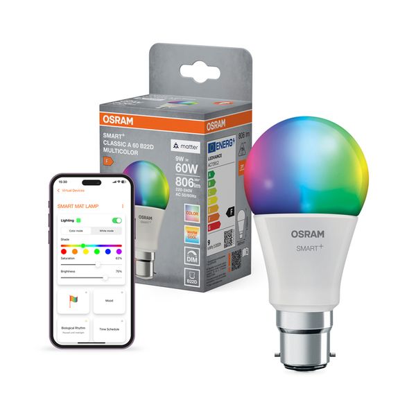SMART+ MATTER Multicolor Classic A60 9W B22D Single Pack - , изображение 3