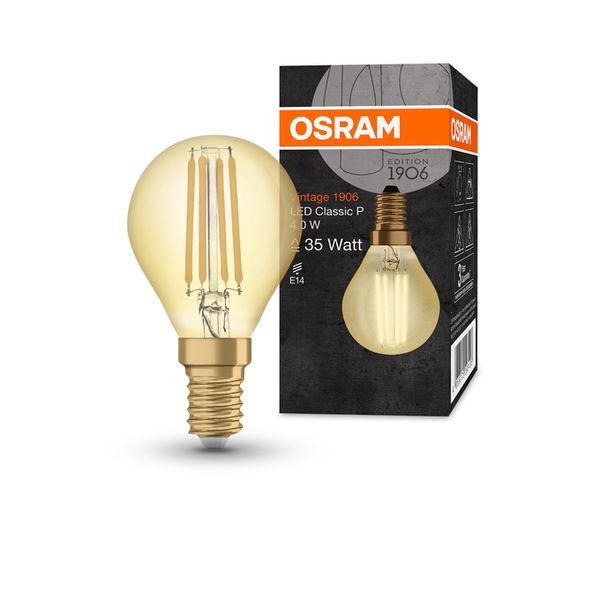 Vintage 1906 Classic P 35 Filament 4W 824 Gold E14 - , изображение 7