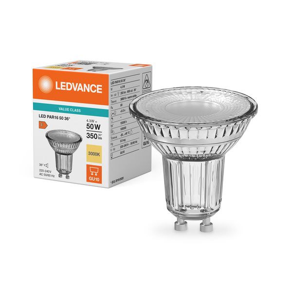 LED PAR16 50 36° V 4.3W 830 GU10 - , изображение 5