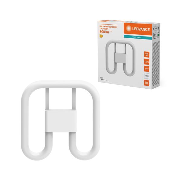 DULUX LED SQ16 EM 2 PINS VALUE 7W 840 GR8 - , изображение 6