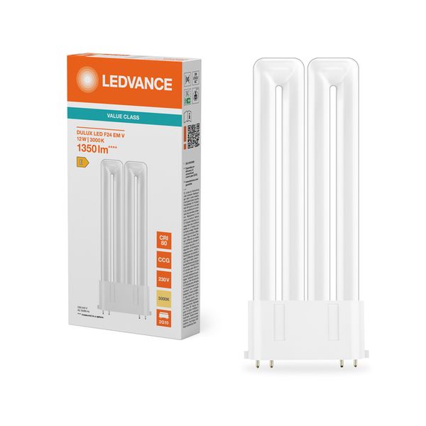 DULUX LED F24 EM & AC MAINS VALUE 12W 830 2G10 - , изображение 7