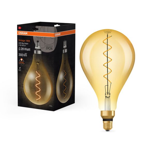 Vintage 1906 Filament Big Grape 4W 820 Gold E27 - , изображение 16