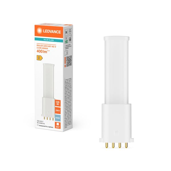 DULUX LED S/E7 AC MAINS VALUE 3.5W 865 2G7 - , изображение 5