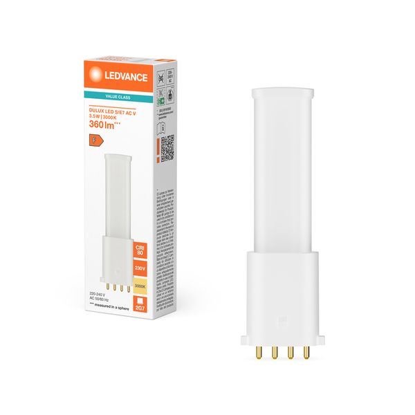 DULUX LED S/E7 AC MAINS VALUE 3.5W 830 2G7 - , изображение 5