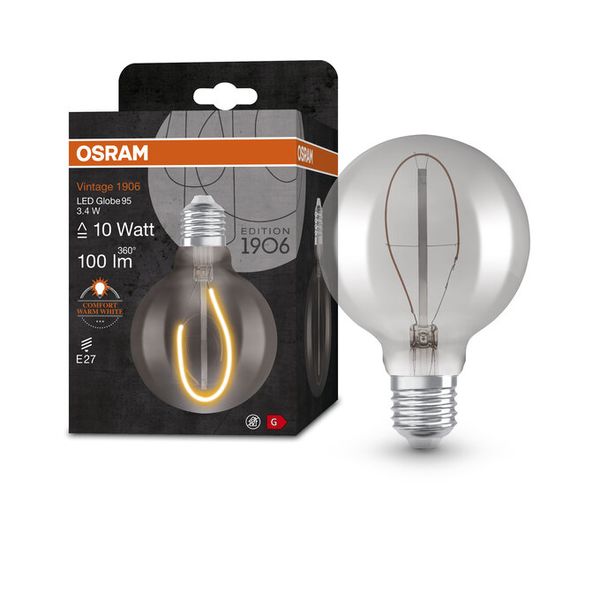 Vintage 1906 Globe 95 10 Filament 3.4W 818 Smoke E27 - , изображение 7