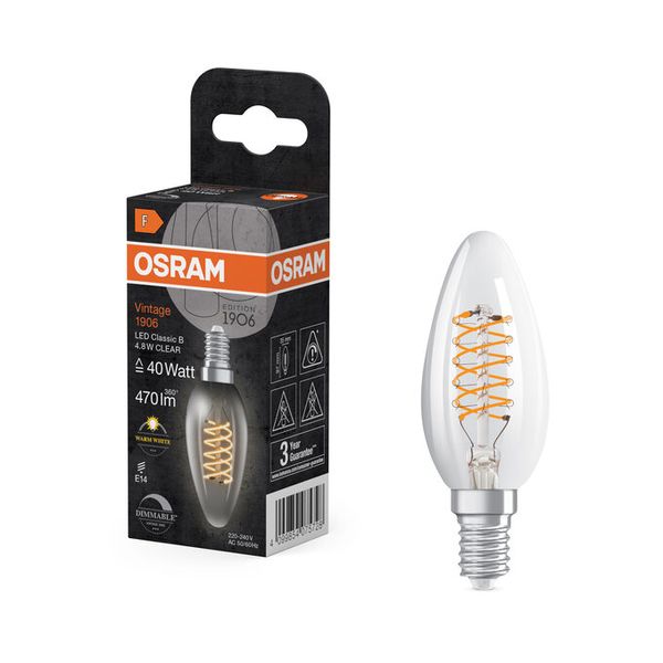 Vintage 1906 Classic B 40 Filament DIM 4.8W 827 Clear E14 - , изображение 10
