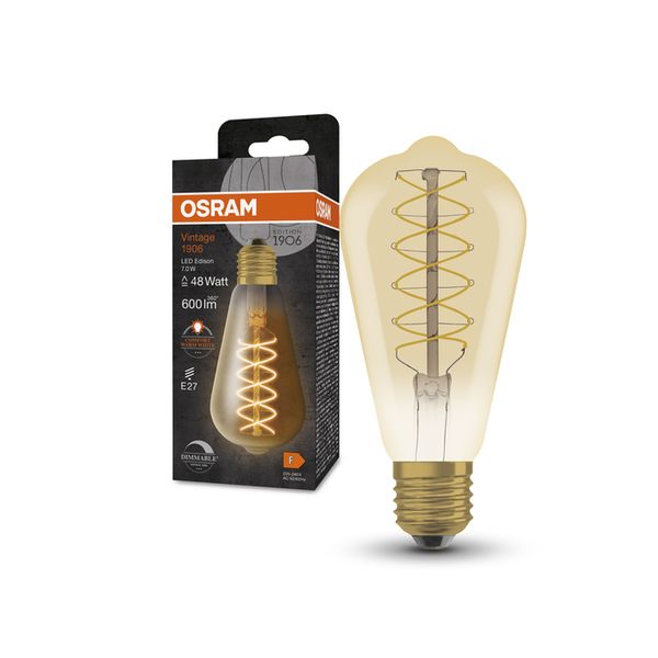 Vintage 1906 Edison 48 Filament DIM 7W 822 Gold E27 - , изображение 7