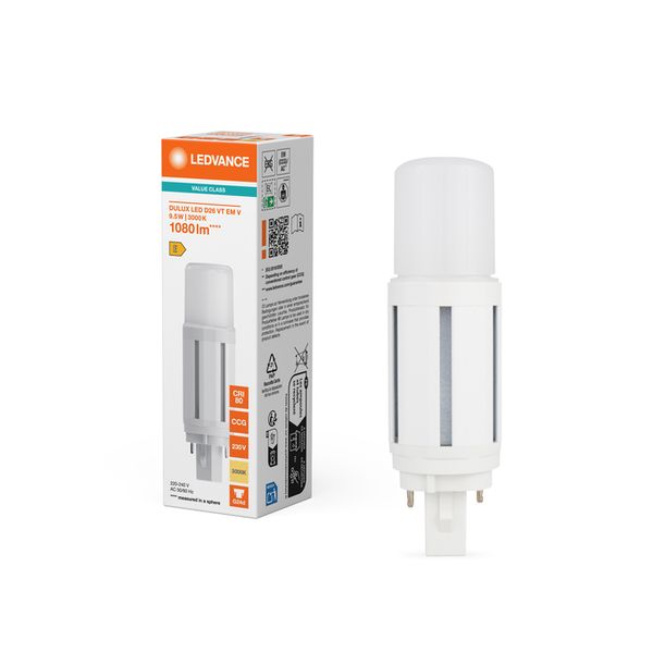 DULUX LED D26 VT EM & AC MAINS VALUE 9.5W 830 G24D - , изображение 7
