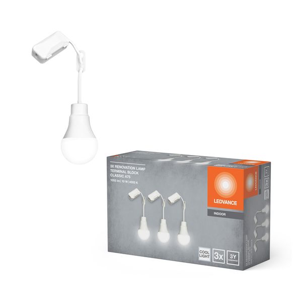 Renovation Lamp Classic A75 V Terminal Block 10W 840 Triple Pack - , изображение 5