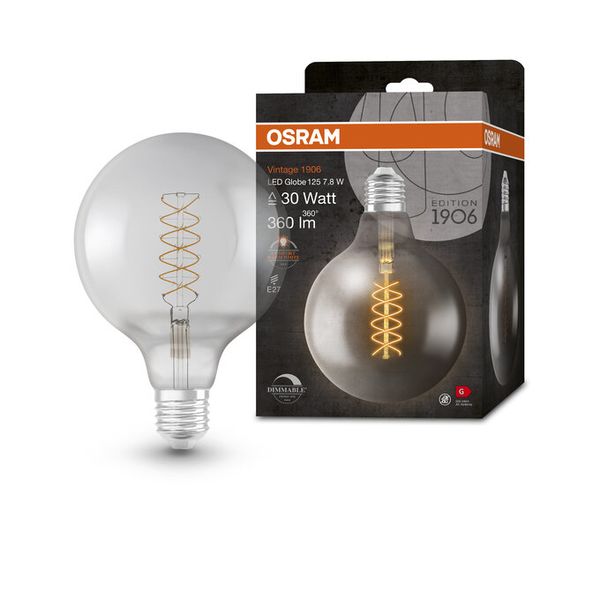 Vintage 1906 Globe 125 30 Filament DIM 7.8W 818 Smoke E27 - , изображение 10