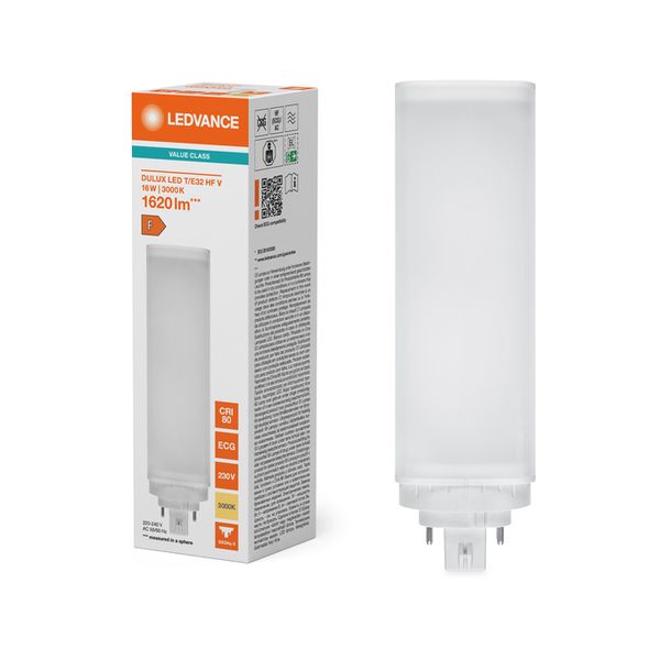 DULUX LED T/E32 HF & AC MAINS VALUE 16W 830 GX24Q-3 - , изображение 7