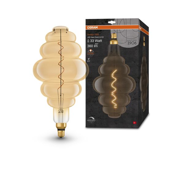 Vintage 1906 NEST 33 Filament DIM 4.8W 822 Gold E27 - , изображение 7