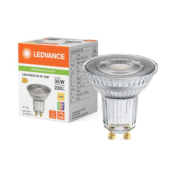 LED PAR16 35 36° DIM P 2.4W 930 GU10 - , изображение 5