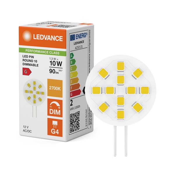 LED PIN ROUND 10 100° DIM P 1.3W 827 G4 - , изображение 5