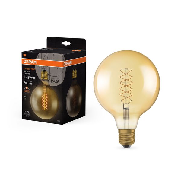 Vintage 1906 Globe 125 48 Filament DIM 7W 822 Gold E27 - , изображение 13